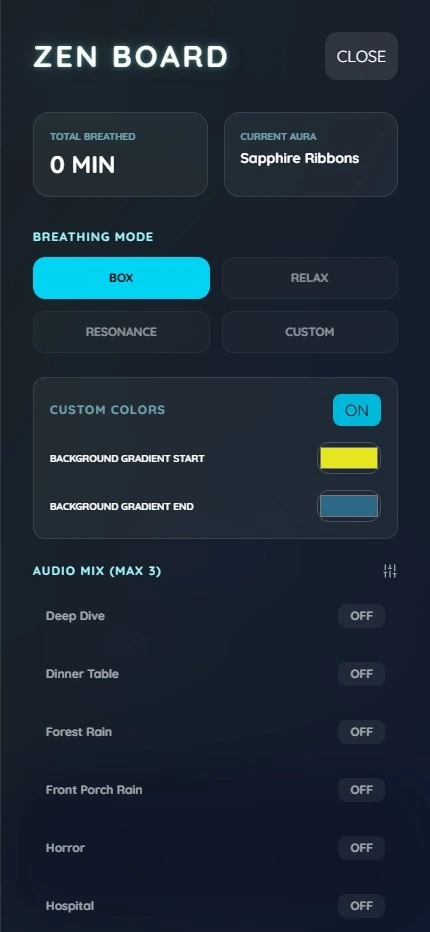 EZ Breathe Audio Mixer
